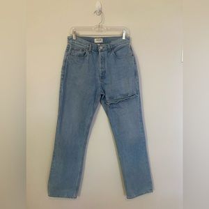 Agolde High Rise Straight Leg Jean